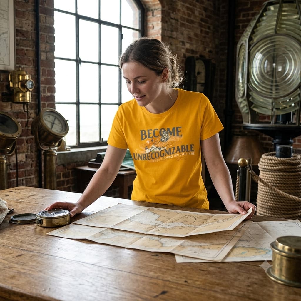 Women's Golden Yellow Round Neck T-shirt