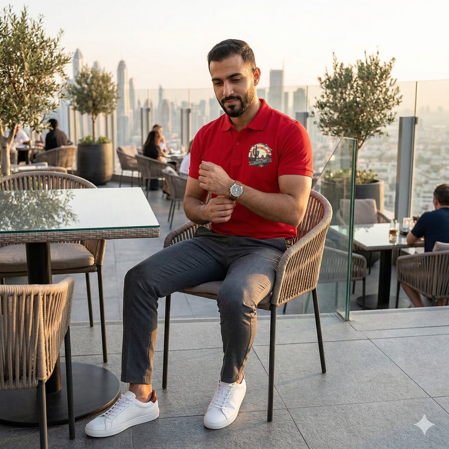 Men's Red Polo T-shirts