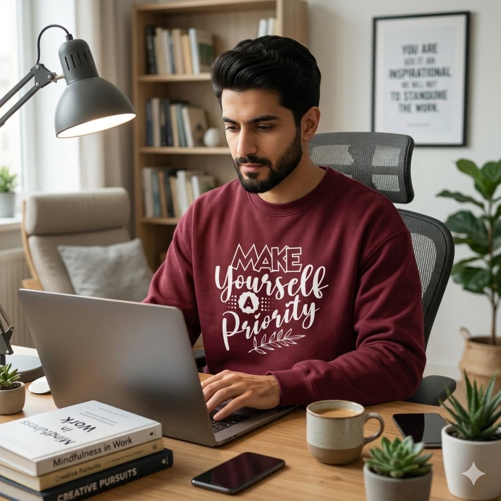 MENS MAROON SWEATSHIRT 