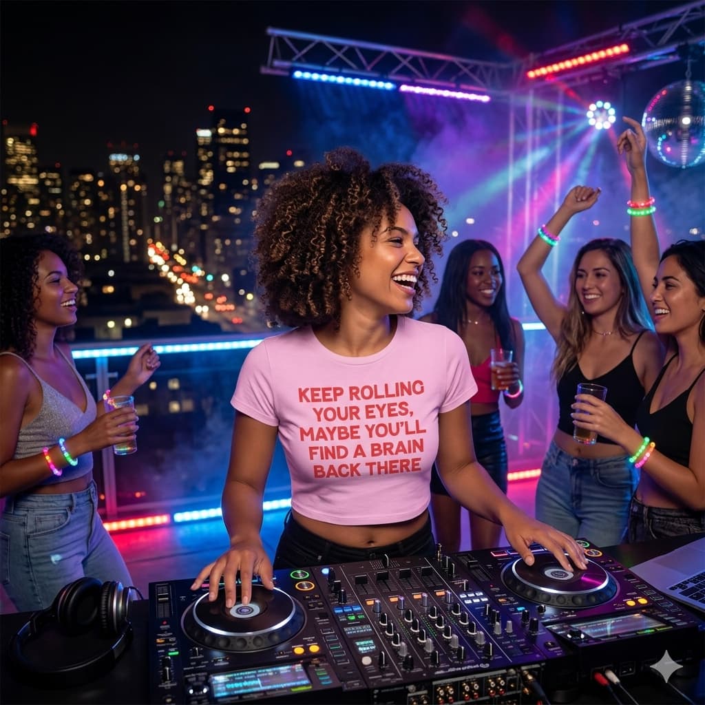 Women's Light Pink Crop Top
