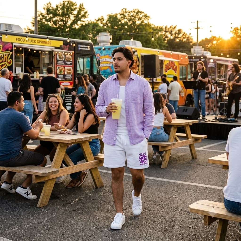Men's White Shorts