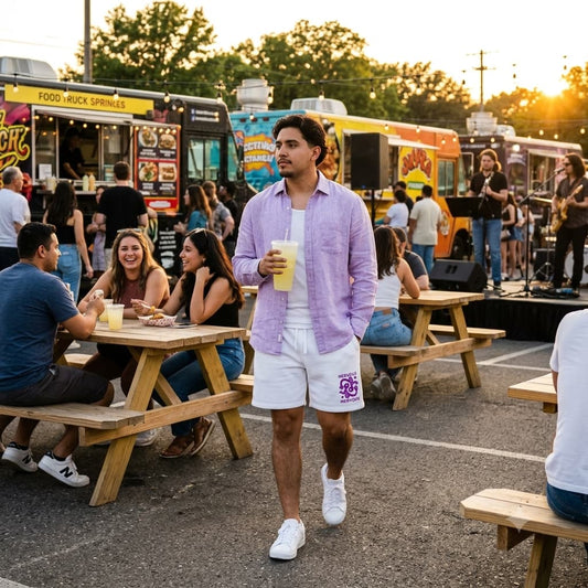 Men's White Shorts