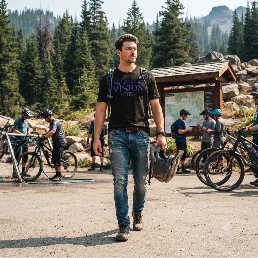 Men’s Black Round Neck T-shirt