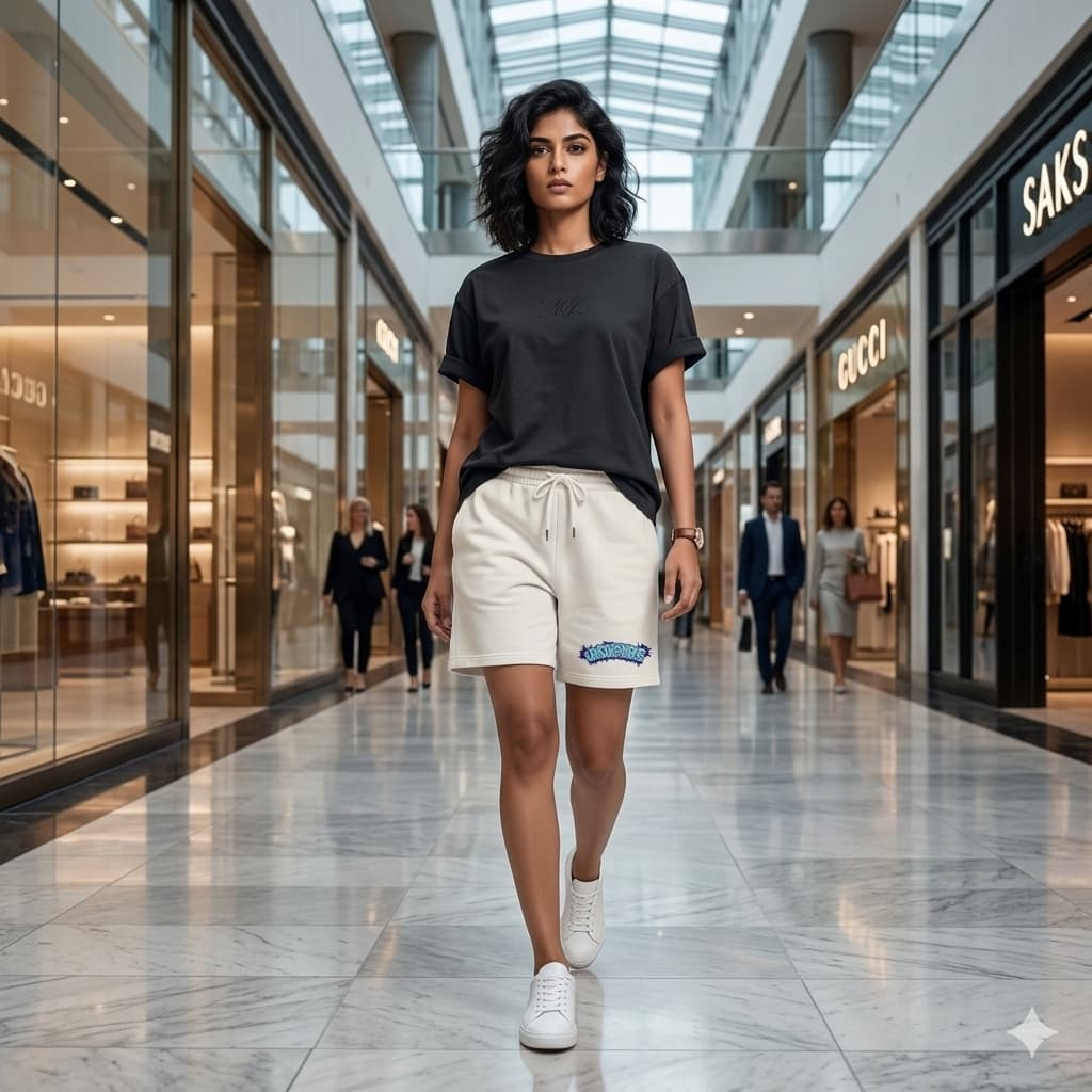 Women's White Shorts