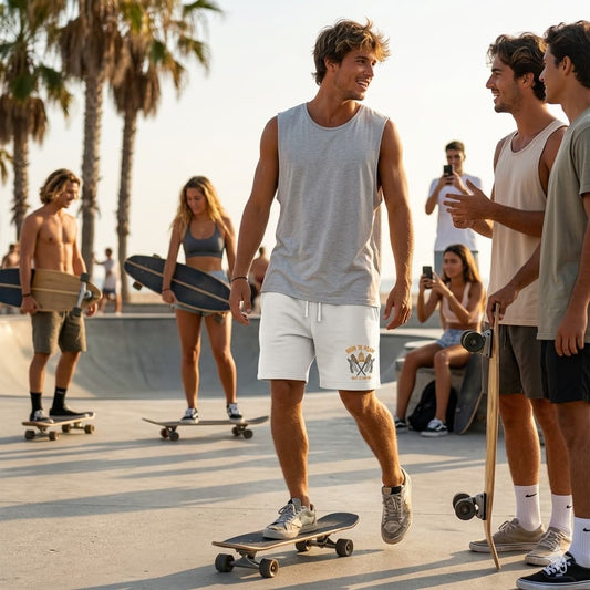 Men's White Shorts