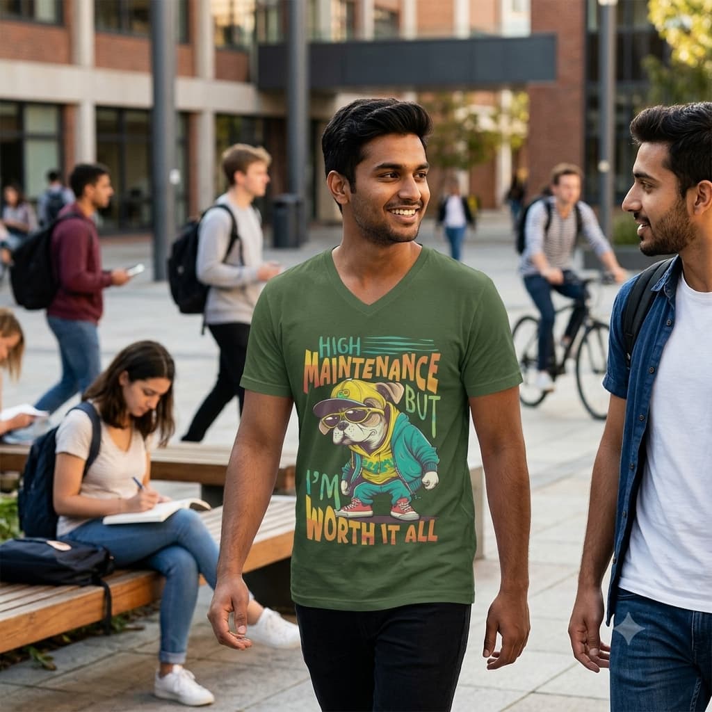 karavirs™ Unapologetic Worth Tee — Graphic Tee Men