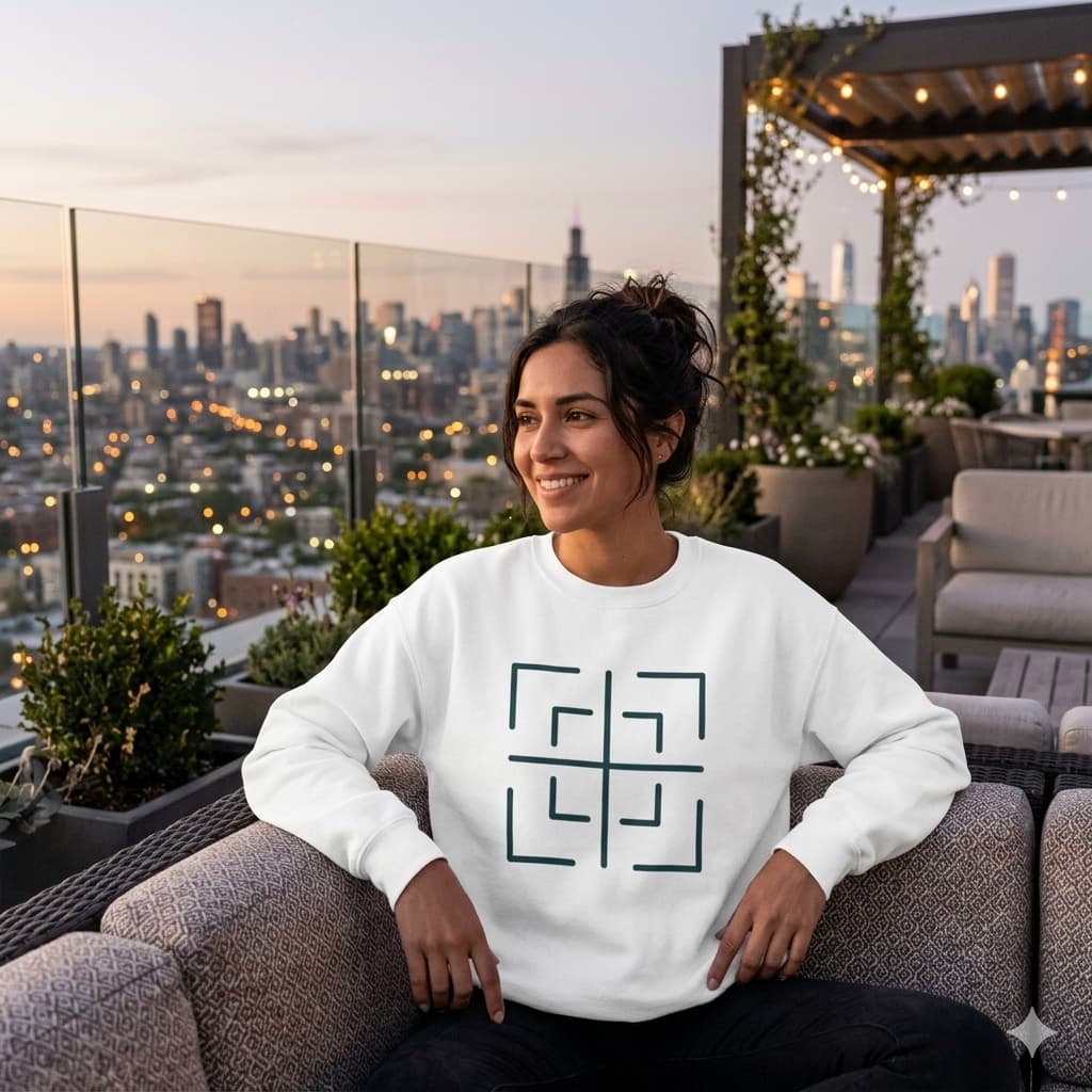 WOMENS WHITE SWEATSHIRT 