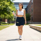 WOMENS NAVY BLUE SPORTSHORTS