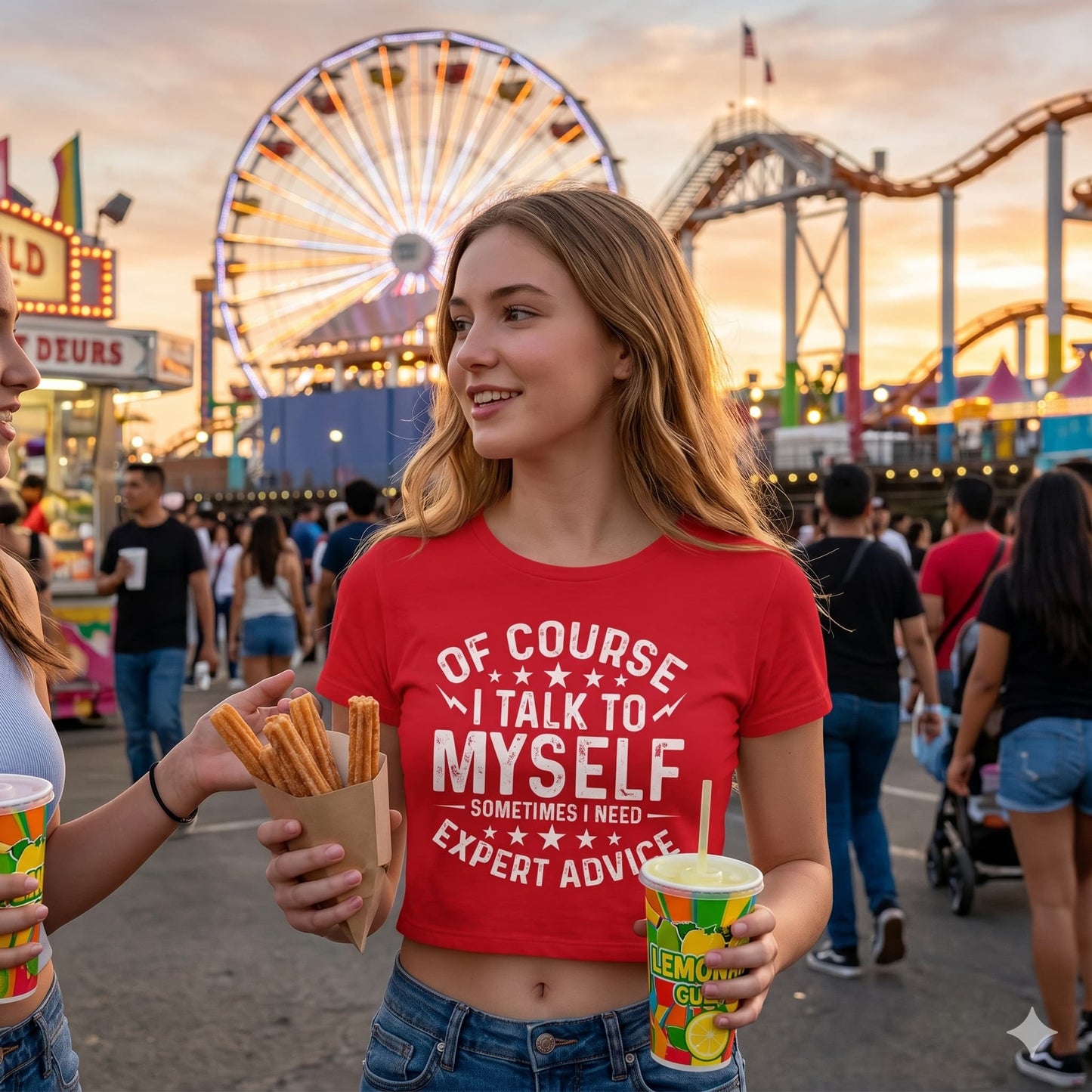 Women's Red Crop Top
