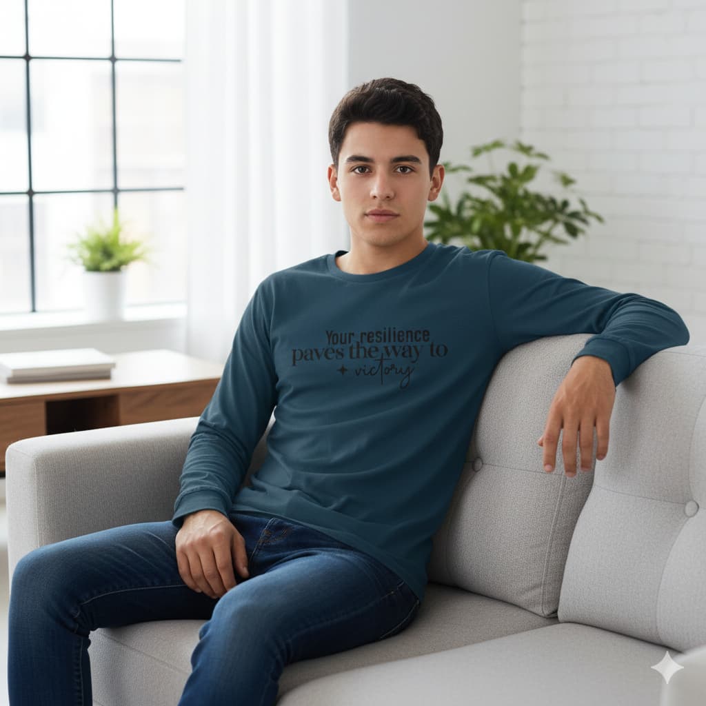 MENS NAVY BLUE ROUNDECK F/S T-SHIRT