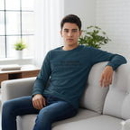 MENS NAVY BLUE ROUNDECK F/S T-SHIRT