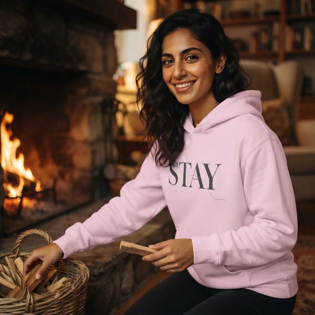 Women's Light Pink Hoodies
