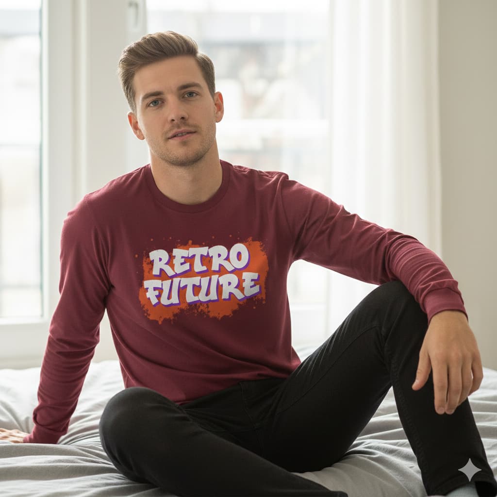 MENS MAROON ROUNDECK F/S T-SHIRT