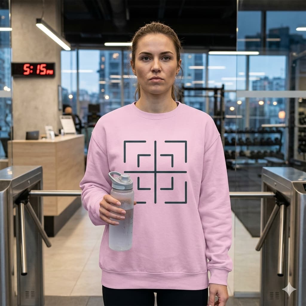 WOMENS LIGHT PINK SWEATSHIRT 