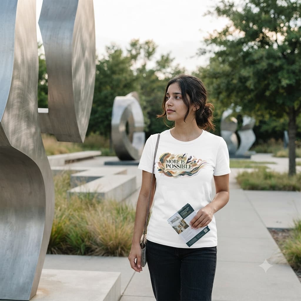 Women's White Round Neck T-shirt