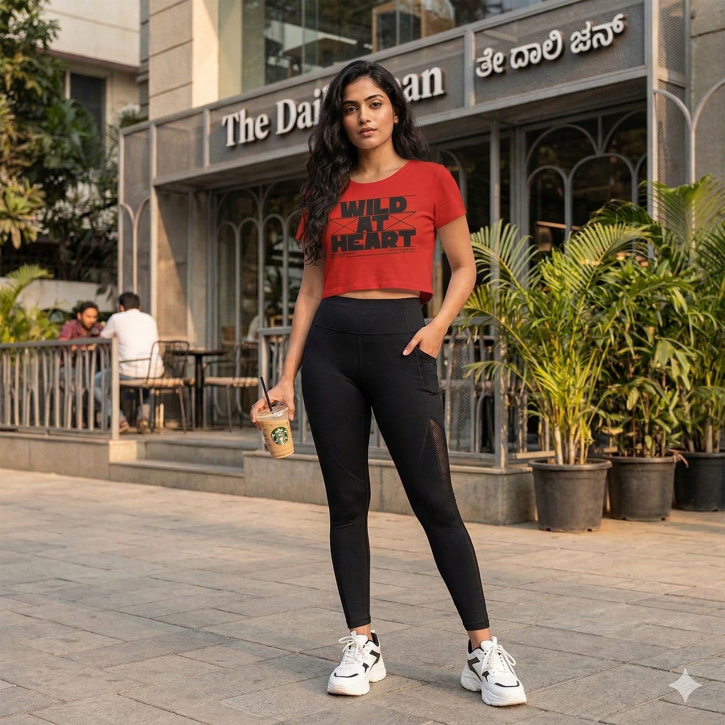 Women's Red Crop Tops