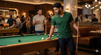 Men's Olive Green V Neck T-shirt
