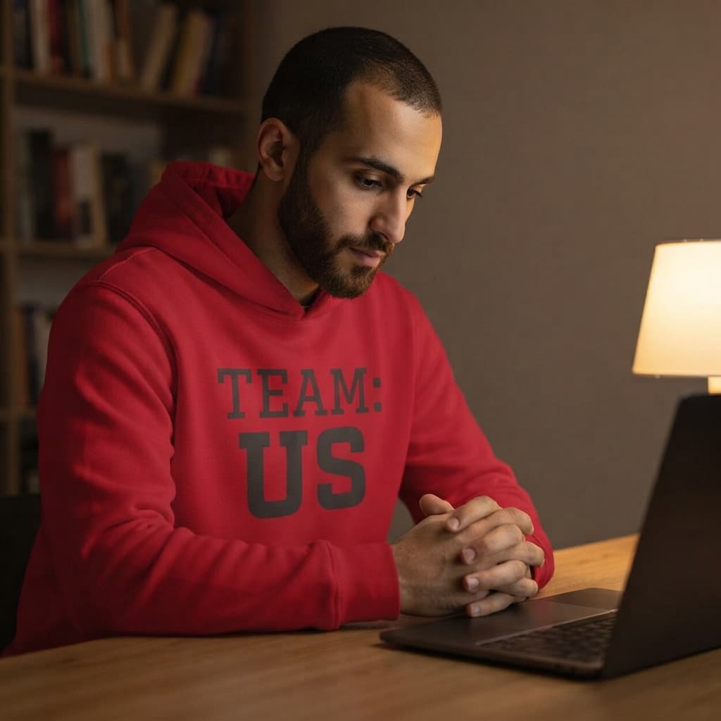 karavirs™ Team Us — Red Hoodie