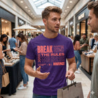 Men's Purple Round Neck T-shirt