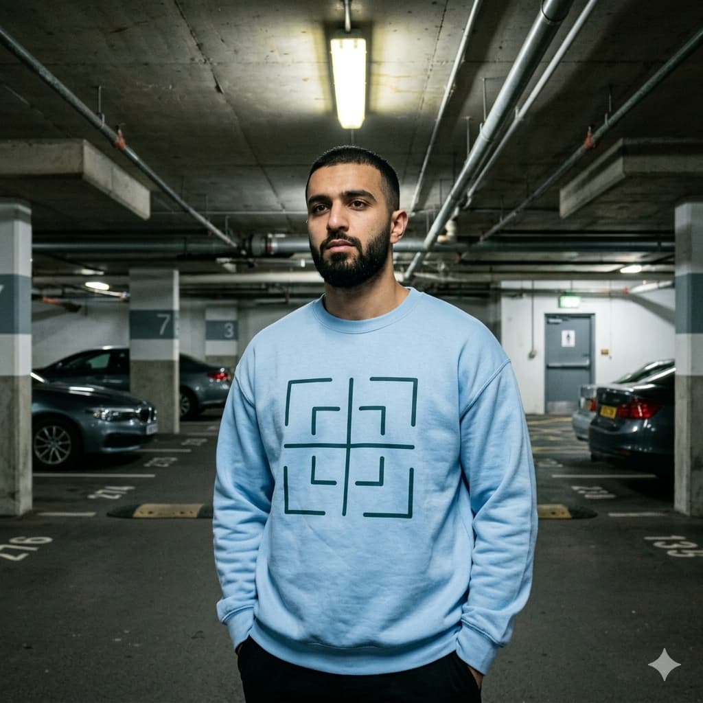 MENS BABY BLUE SWEATSHIRT 