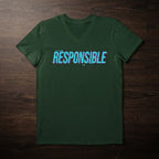 Men's Olive Green V-Neck T-shirt