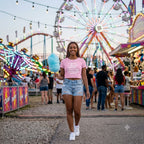 Women's Light Pink Crop Top