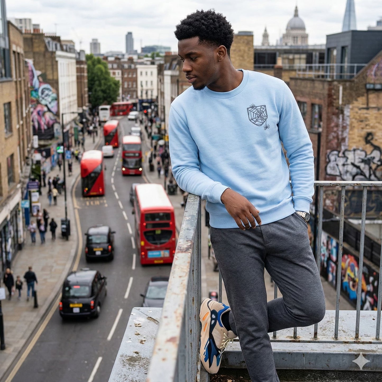 Men's Baby Blue Sweatshirts