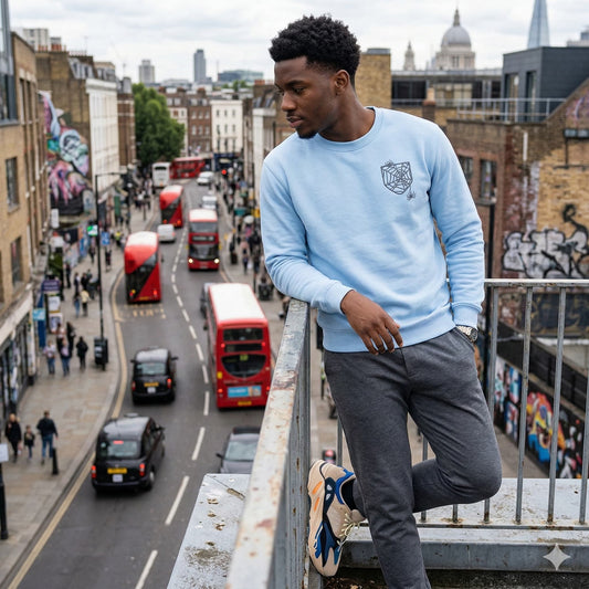 Men's Baby Blue Sweatshirts