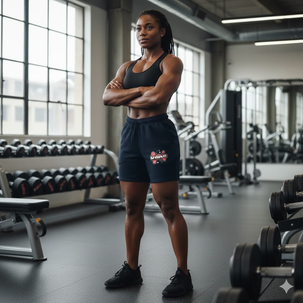 WOMENS NAVY BLUE SPORTSHORTS
