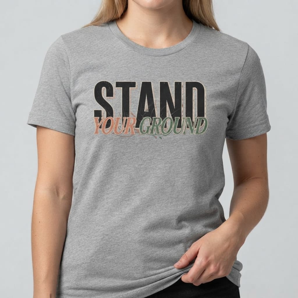 Women's Melange Grey Round Neck T-shirt