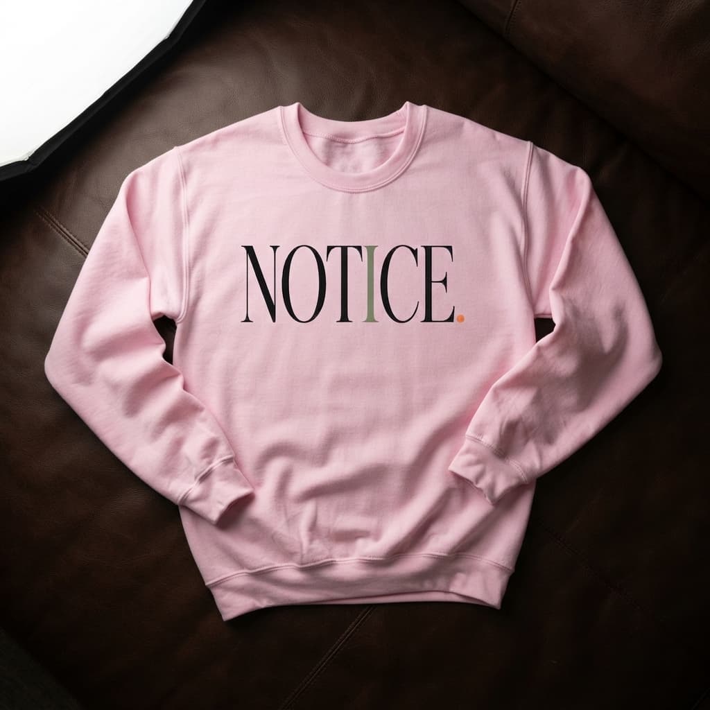 Unisex Light Pink Sweatshirt