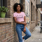 WOMENS LIGHT PINK CROP TOP