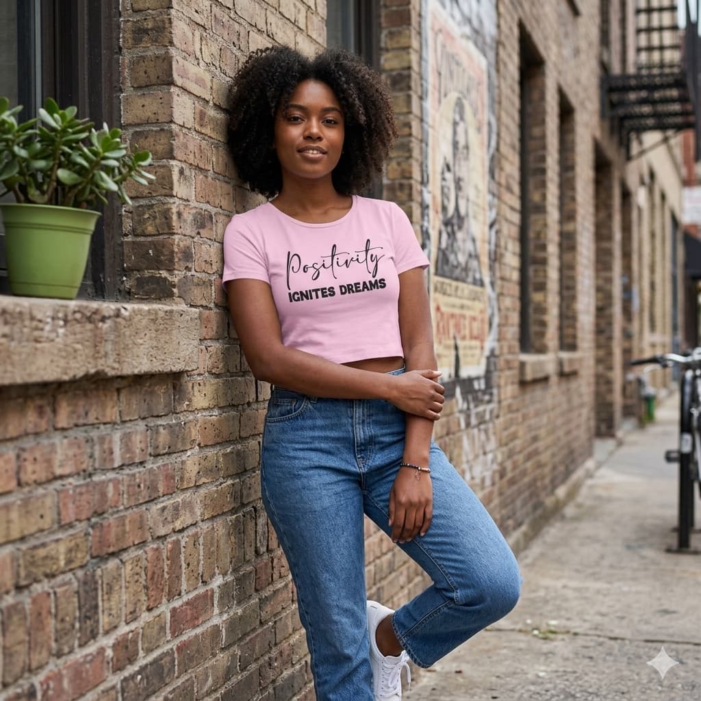 WOMENS LIGHT PINK CROP TOP