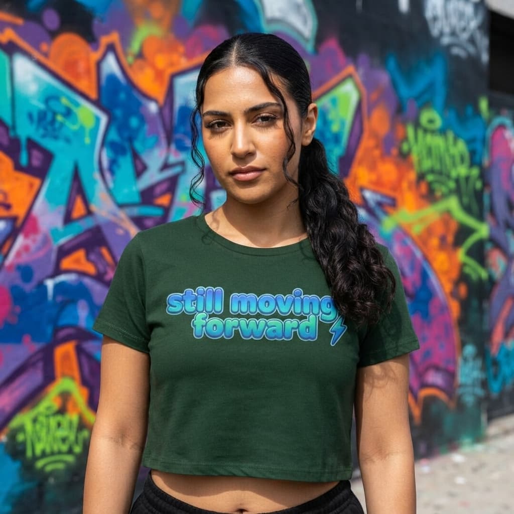 Women's Olive Green Crop Top