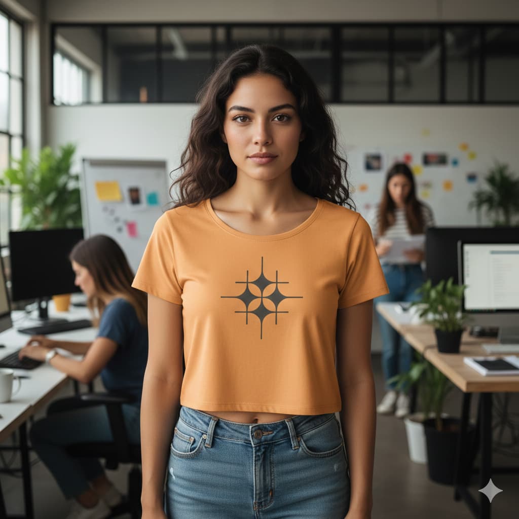 WOMENS MUSTARD YELLOW CROP TOP