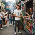 Men's White Round Neck T-shirt