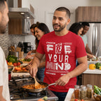 Men's Red Round Neck T-shirt