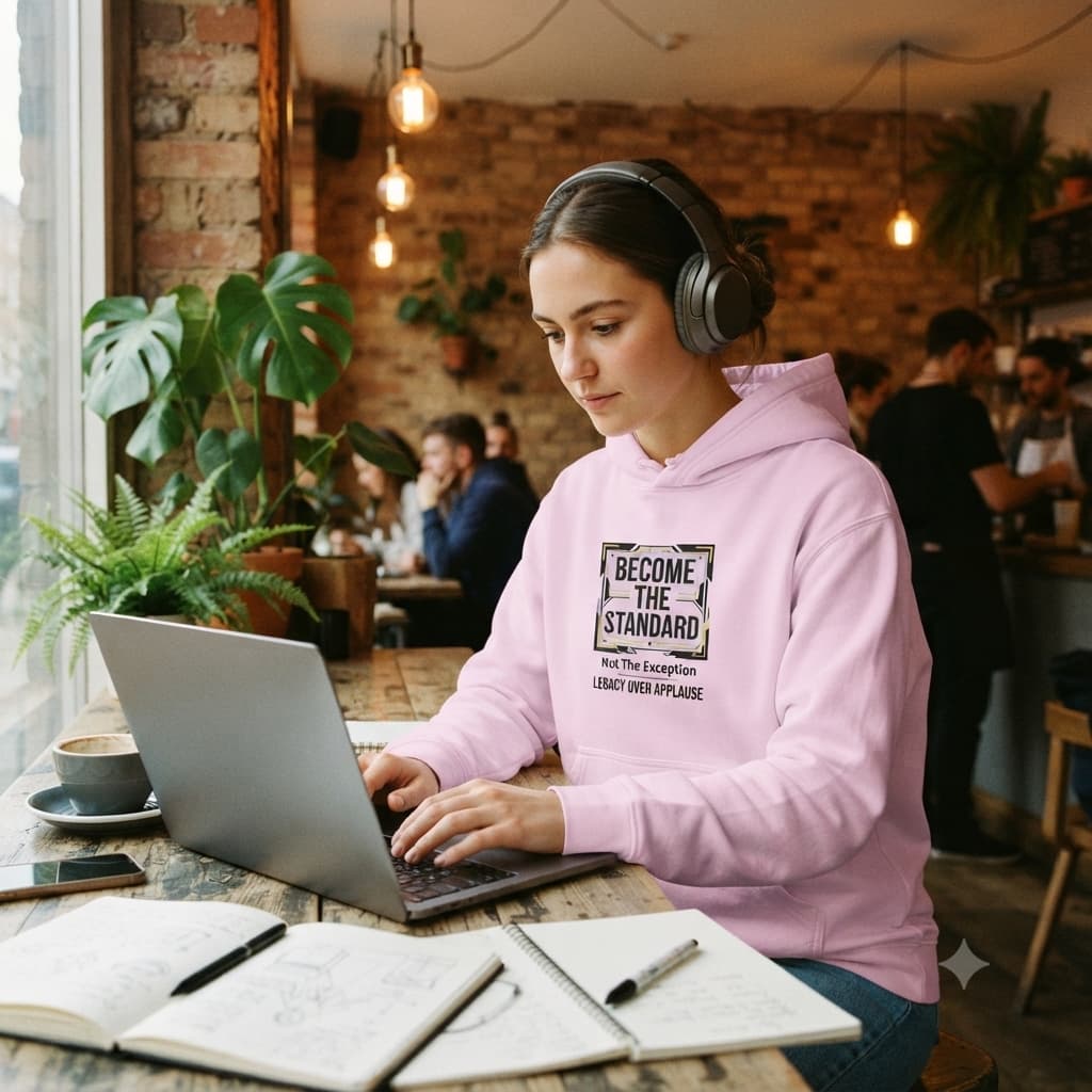 Women's Light Pink Hoodie