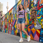Women's Iris Lavender Crop Tops