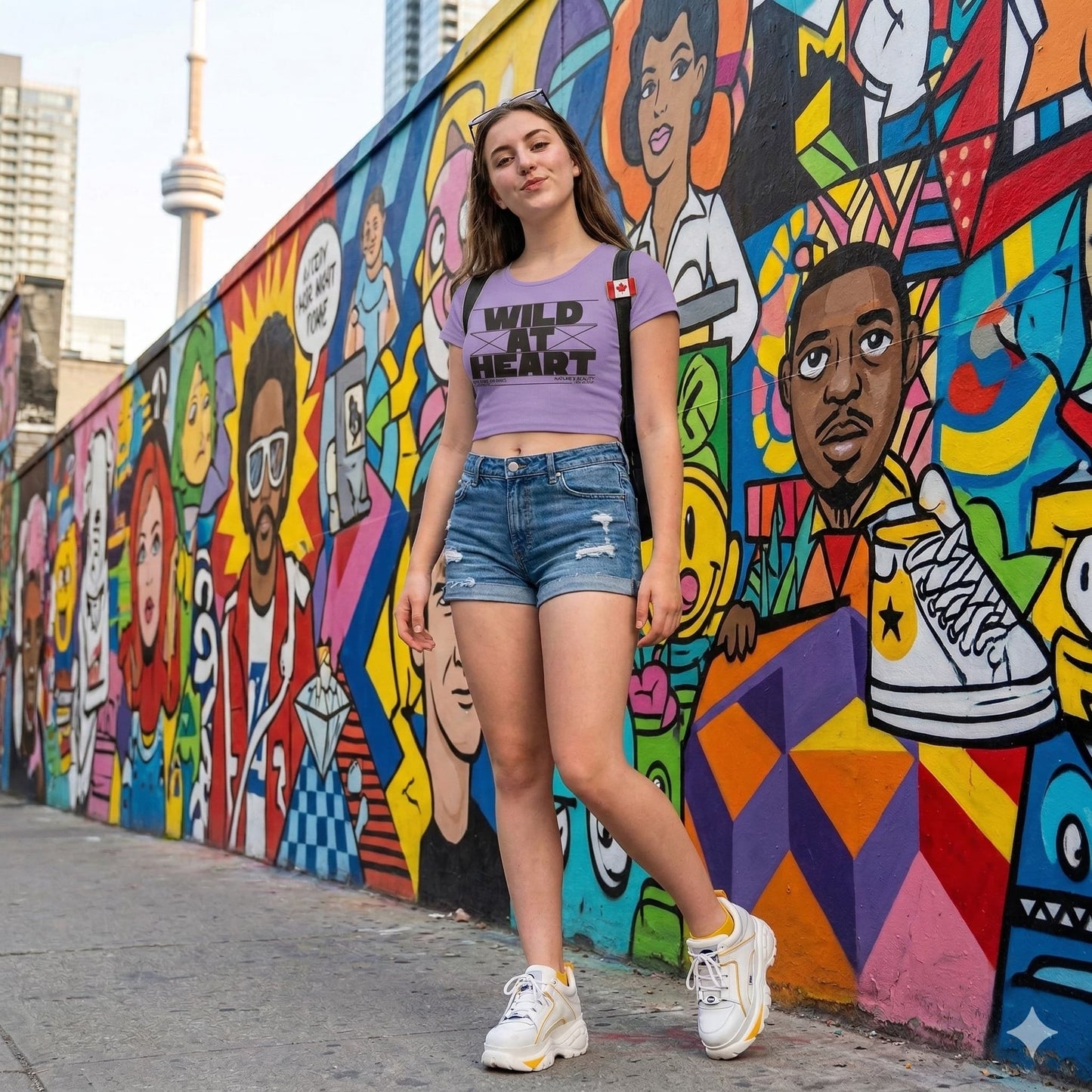 Women's Iris Lavender Crop Tops