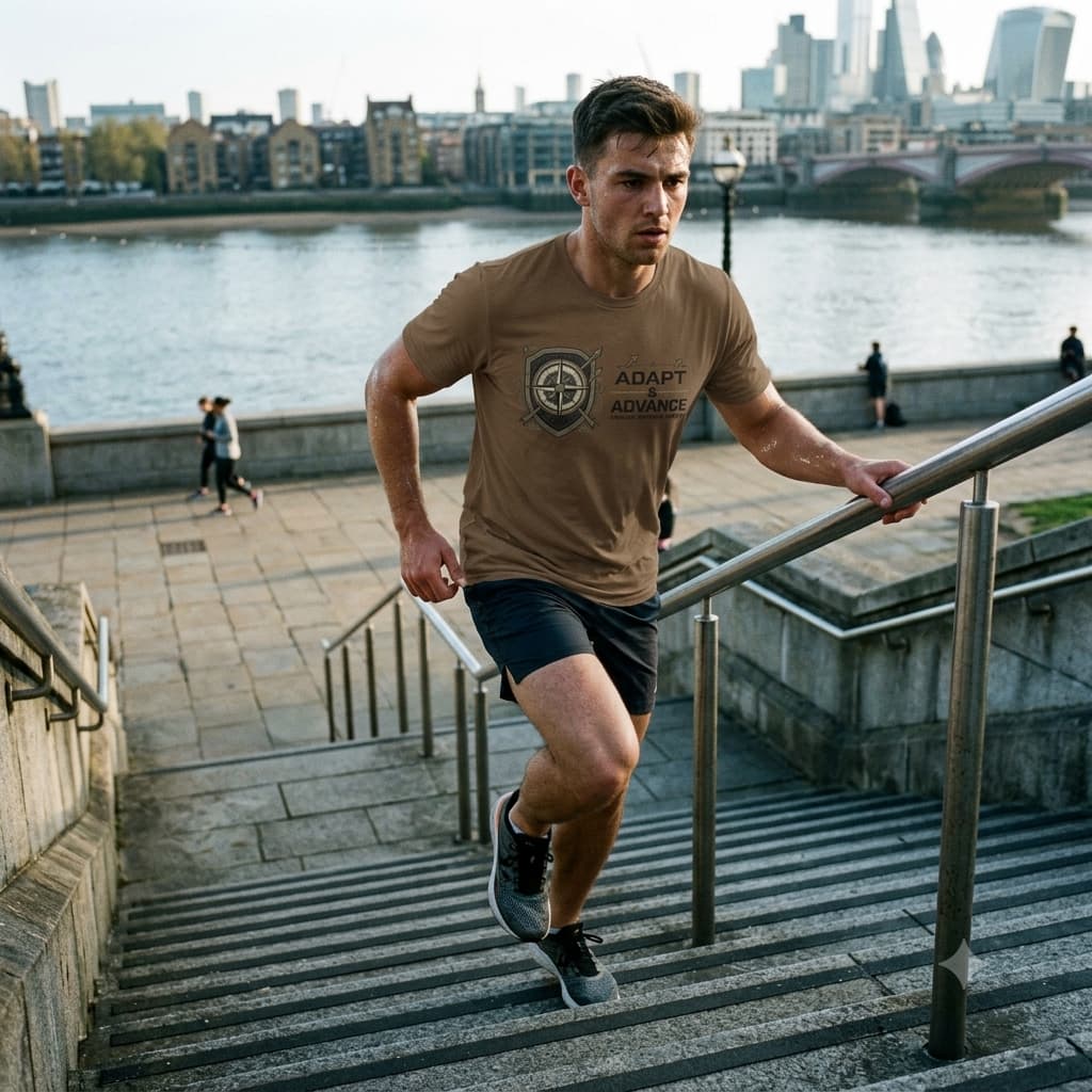Men's Coffee Brown Round Neck T-shirt