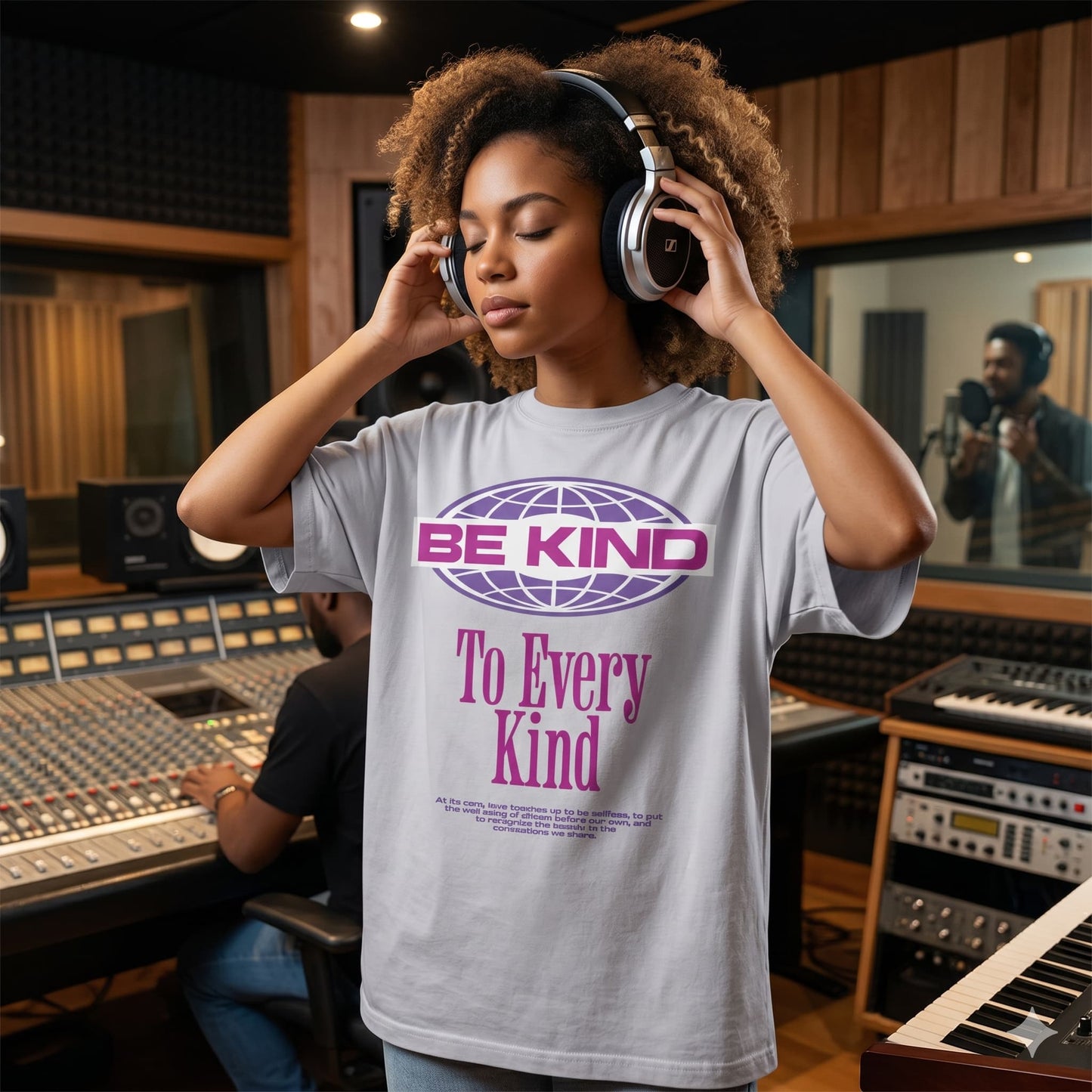 Women's Silver Frost Oversized Round Neck T-shirt