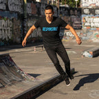 Men's Black V-Neck T-shirt