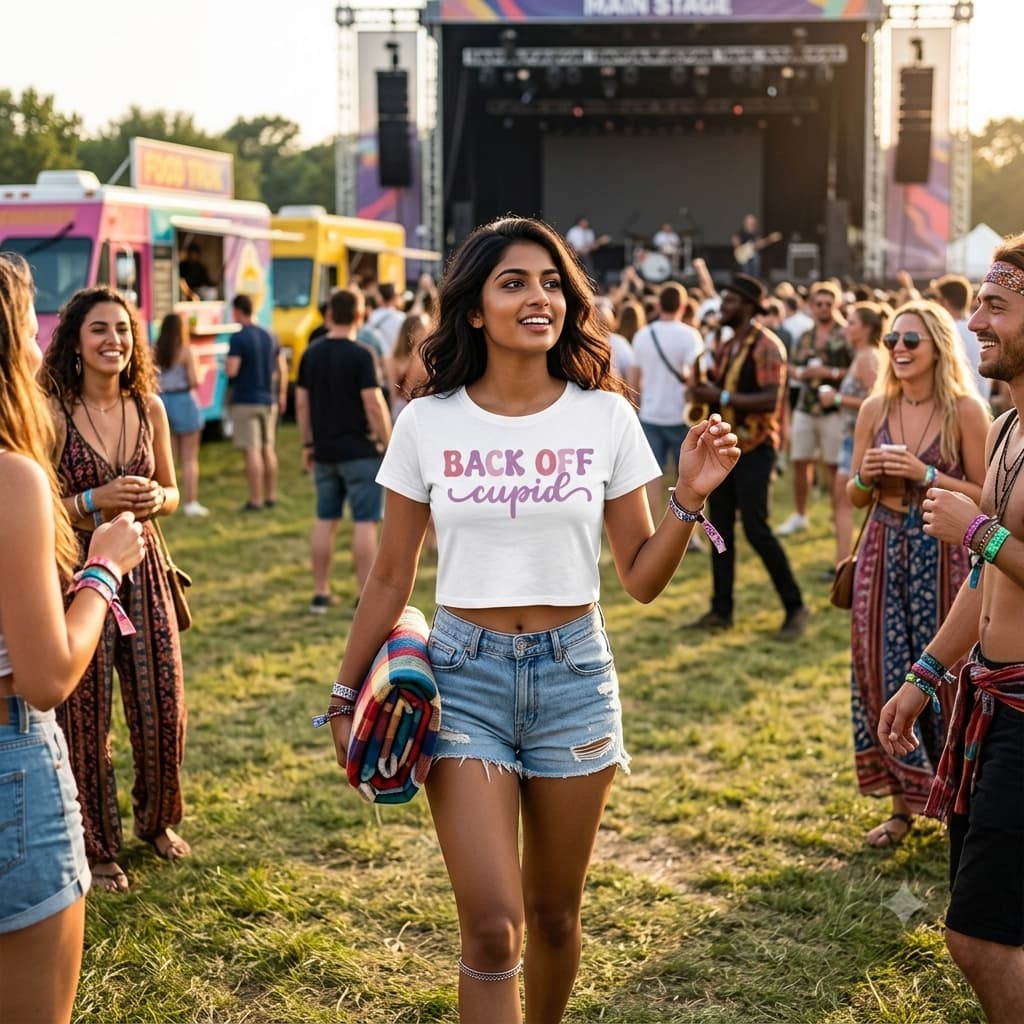 Women's White Crop Top