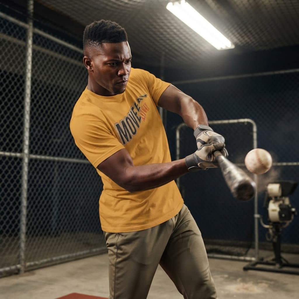 Men's Mustard Yellow Round Neck T-shirt