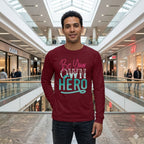MENS MAROON ROUNDNECK T-SHIRT F/S