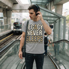 Men's Melange Grey Round Neck T-shirt