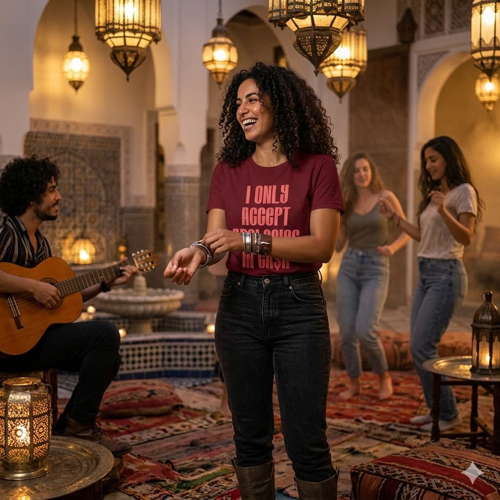 Women's Maroon Round Neck T-shirt