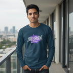 MENS NAVY BLUE ROUNDNECK F/S T-SHIRT