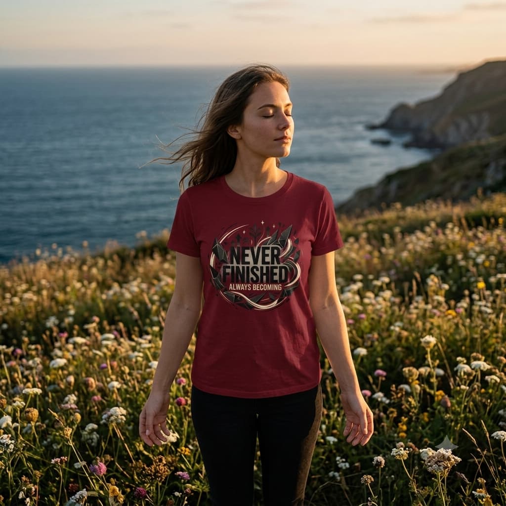 Women's Maroon Round Neck T-shirt 